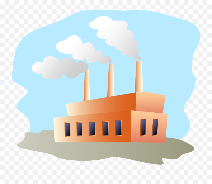 Clipart Of Necessary Manufacturer And - Factory Clipart Png,Cartoon Smoke Png