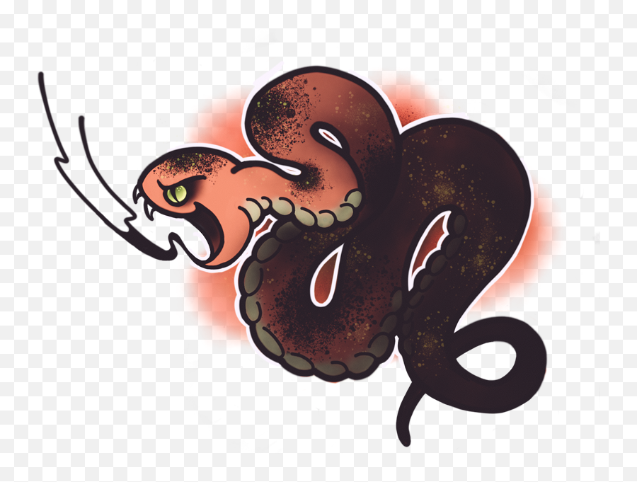 Fat Snake - Illustration Png,Snake Tattoo Transparent