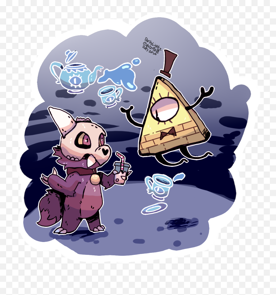 King And Bill Cipher Having A Conversation Theowlhouse - King Of Demons And Bill Cipher Png,Bill Cipher Transparent
