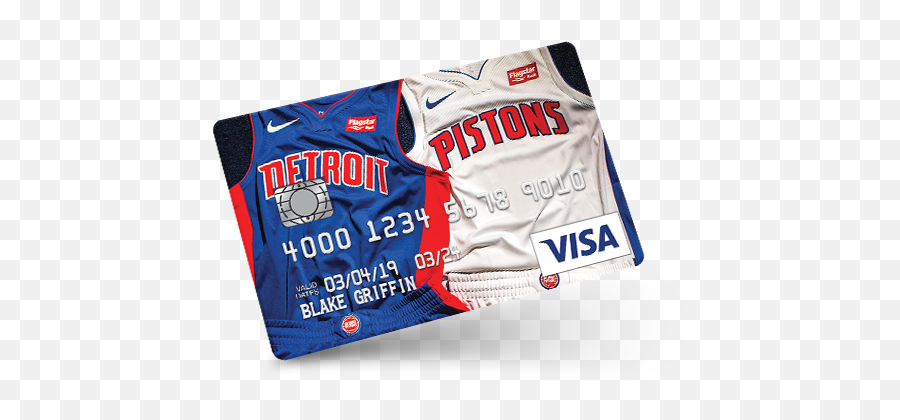 Pistons Cards - Flagstar Bank Credit Card Png,Detroit Pistons Logo Png