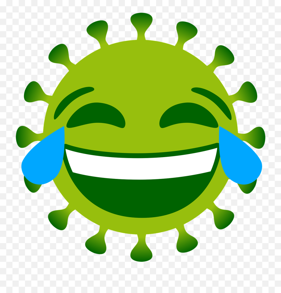 Coronavirus Emoji Laugh - Corona Virus Bild Grün Png,Emoji Laughing Png