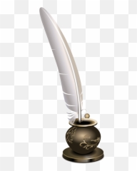 Png De Pluma Y Tintero Image - Writing Feather And Inkwell Png,Inkwell Png