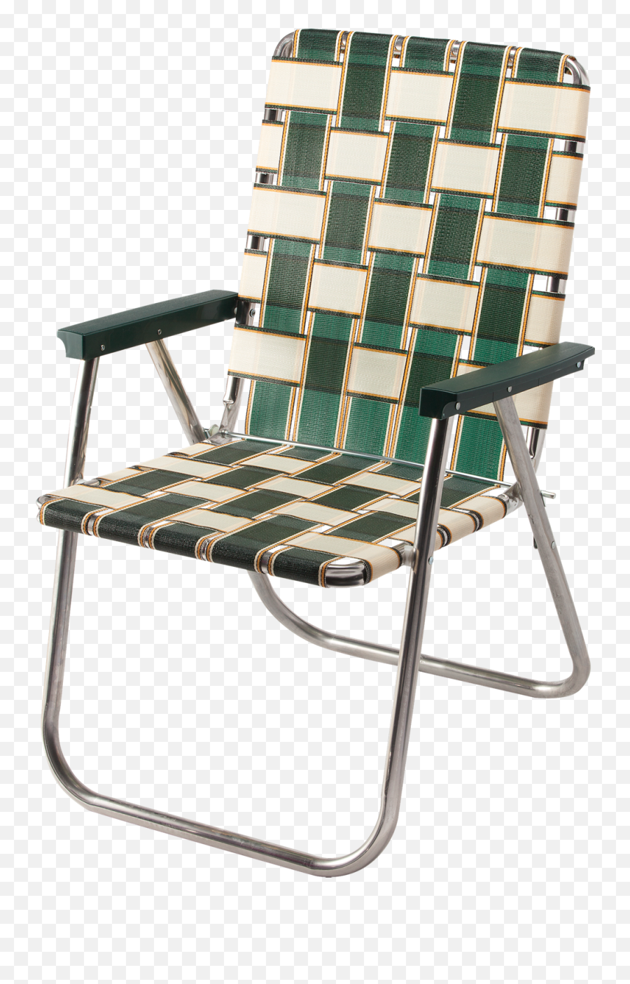 Deluxe Webbed Folding Lawn Chair In - Classic Lawn Chair Png,Lawn Chair Png