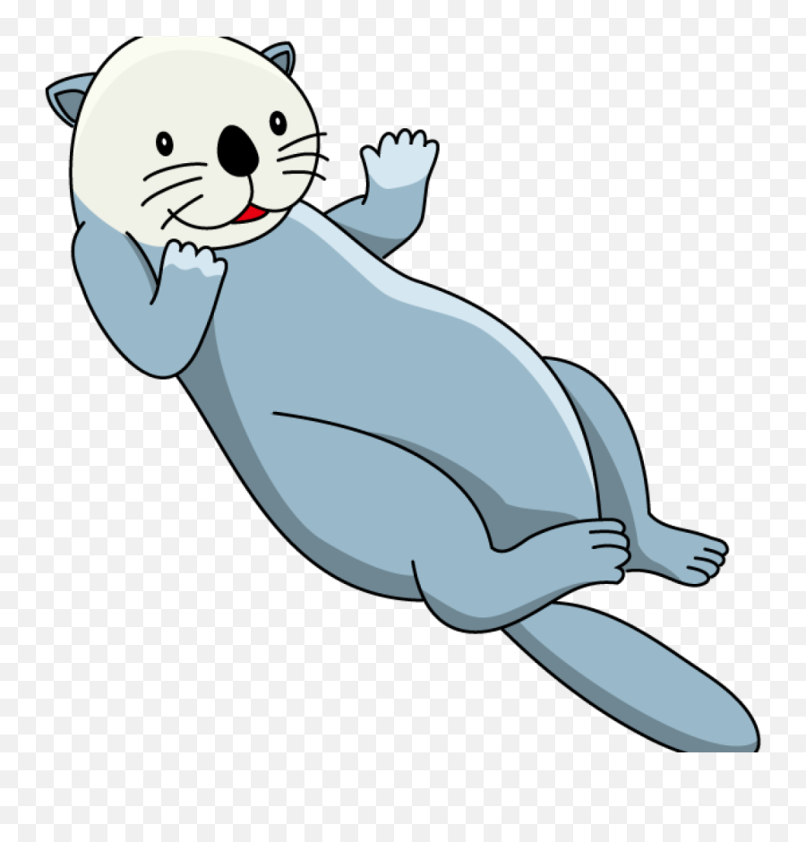 Clipart Swimming Sea Otter - Sea Otter Clipart Png,Otter Png