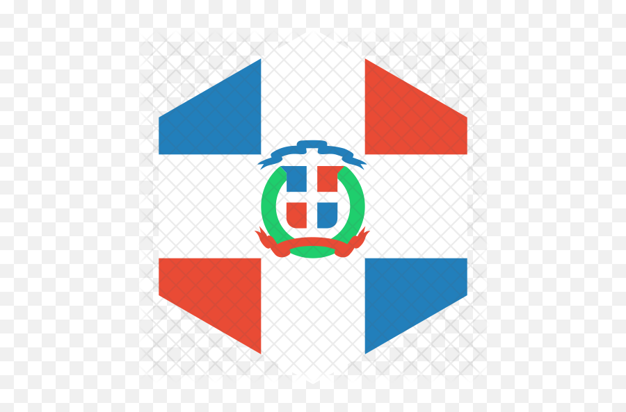 Dominican Republic Flag Icon - Crest Png,Dominican Flag Png