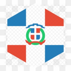 Dominican Republic Flag Icon - Crest Png,Dominican Flag Png