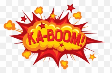 Clipart Explosion Kaboom - Png Download Cartoon