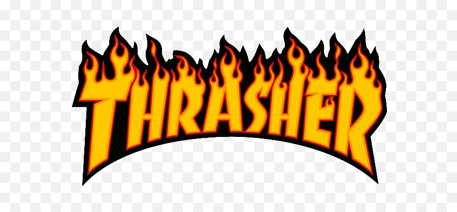 Thrasher Logo Transparent - Thrasher Sticker Png,Flame Border Png