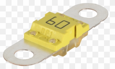 Auto Fuse Bf1 60a 32vdc Yellow - Solid png