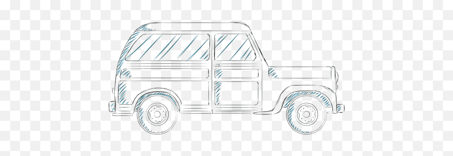 Jeep Vehicle Car Body Wheel Line - Compact Van Png,Car Drawing Png