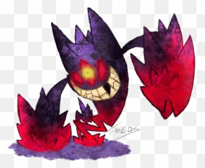 Download Hd Mega Gengar Wallpaper - Fanart Pixel Art png