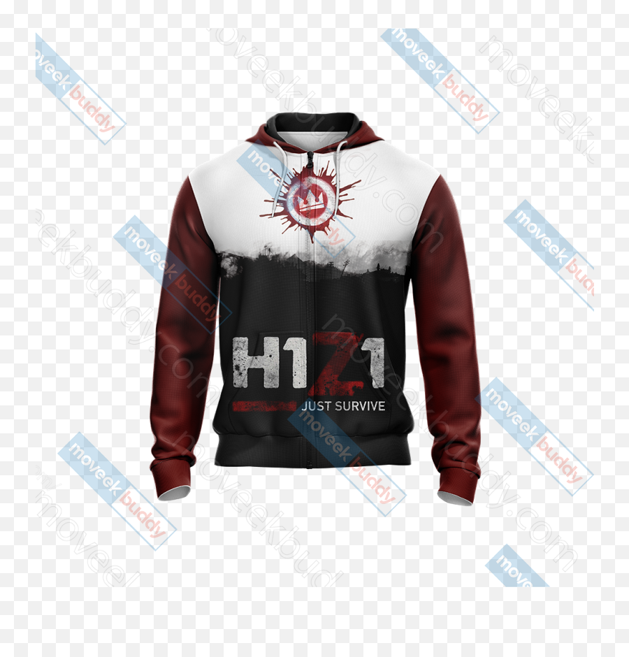 H1z1 Unisex Zip Up Hoodie Jacket U2013 Moveekbuddyshop - Destiny Hunter Hoodie Png,H1z1 Transparent