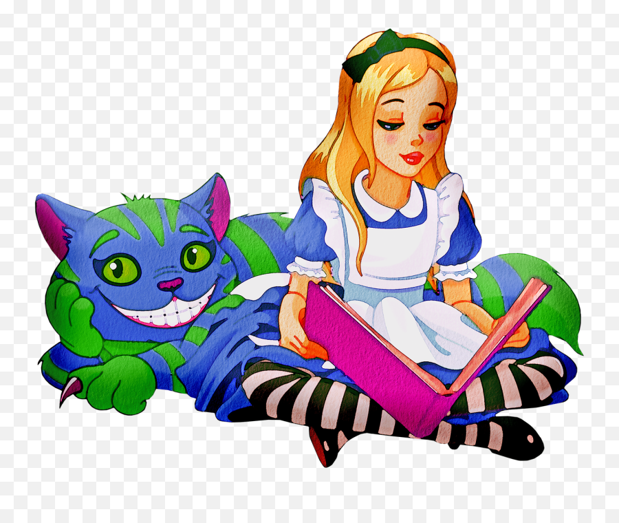 Watercolor Alice In Wonderland - Free Image On Pixabay Alice In The Wonderland Png,Cheshire Cat Smile Png