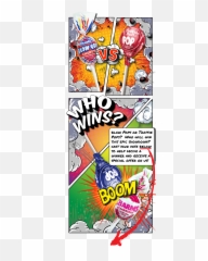 Blow Pop Vs Tootsie - Blow Pop Vs Tootsie Pop Png,Tootsie Roll Png