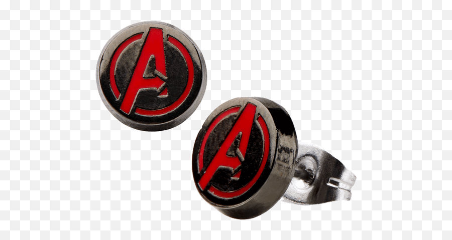 Marvel - Avengers Red Logo Stud Earrings Naušnice Avengers Png,Black Widow Symbol Png