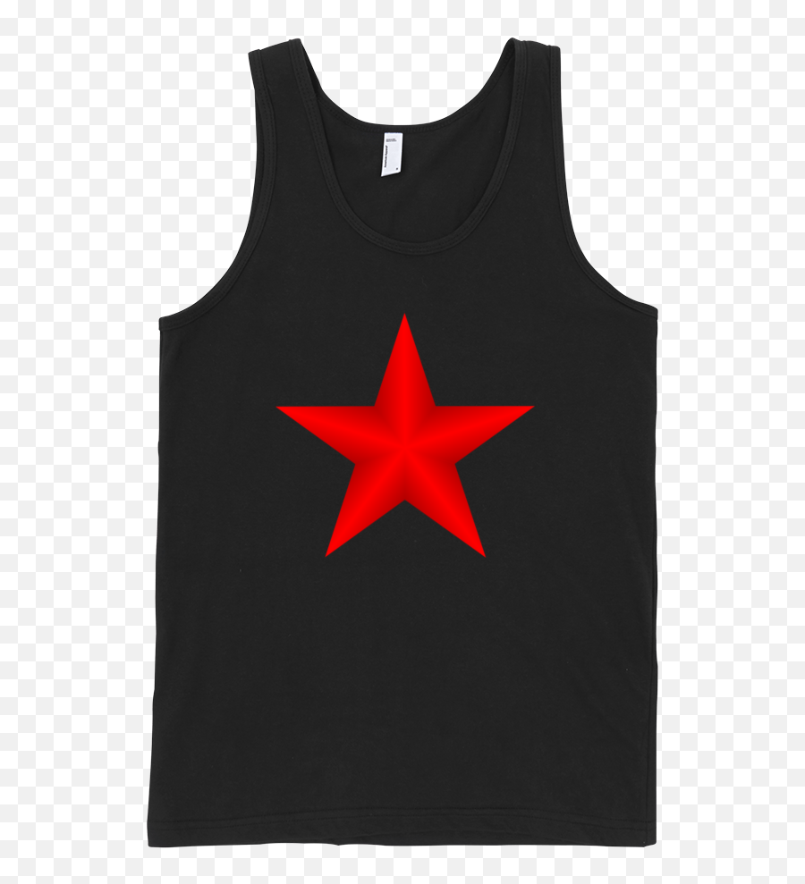 Download Red Star Fine Jersey Tank Top Unisex By - Shirt Png Active Tank,Red Star Transparent Background