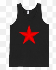 Download Red Star Fine Jersey Tank Top Unisex By - Shirt Png Active Tank,Red Star Transparent Background