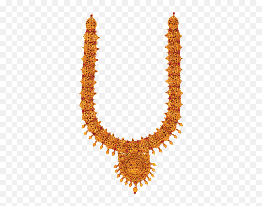 Shreem Temple Gold Necklace Png