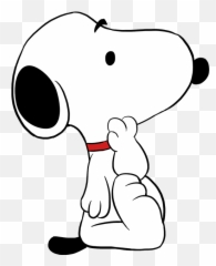 How To Draw Snoopy - Drawing Snoopy Sitting Png,Snoopy Buddy Icon