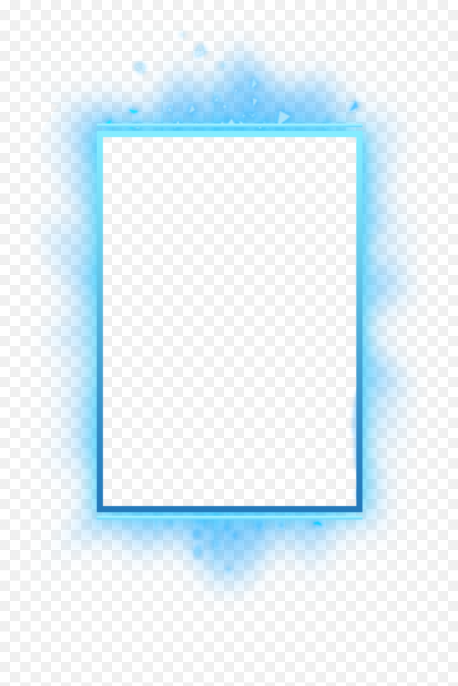 Blue Rectangle Transparent Translucent - Electric Blue Png,Blue Frame Transparent