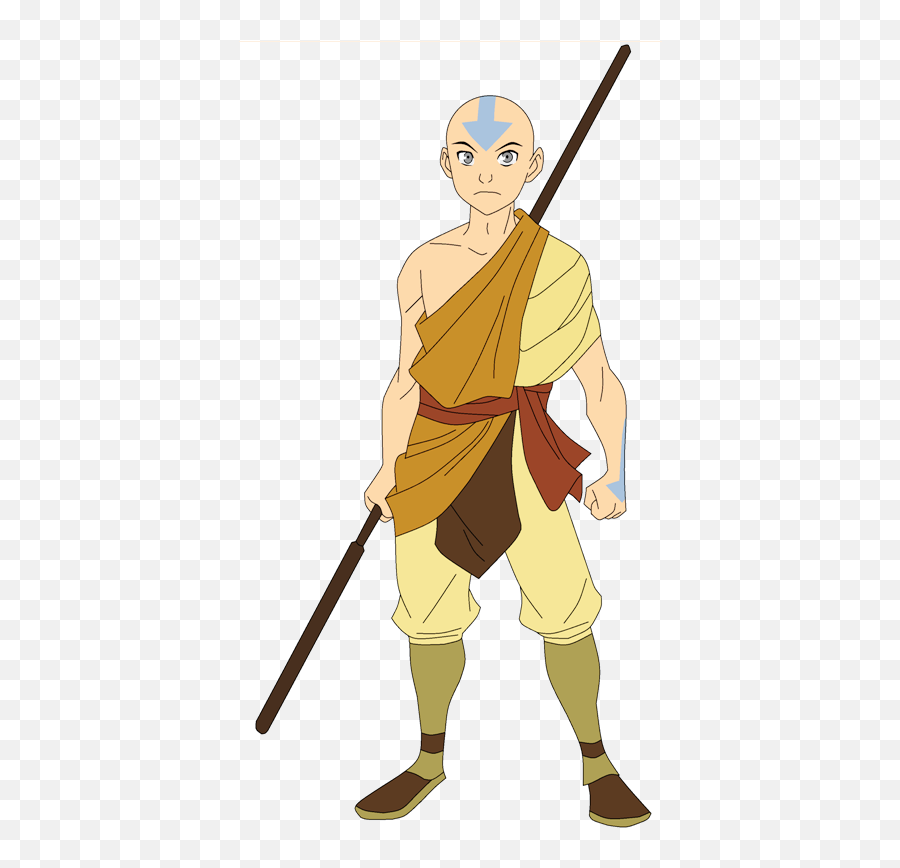 Download Hd Aang Png Image - Sword Monk Shaolin Vector,Aang Png