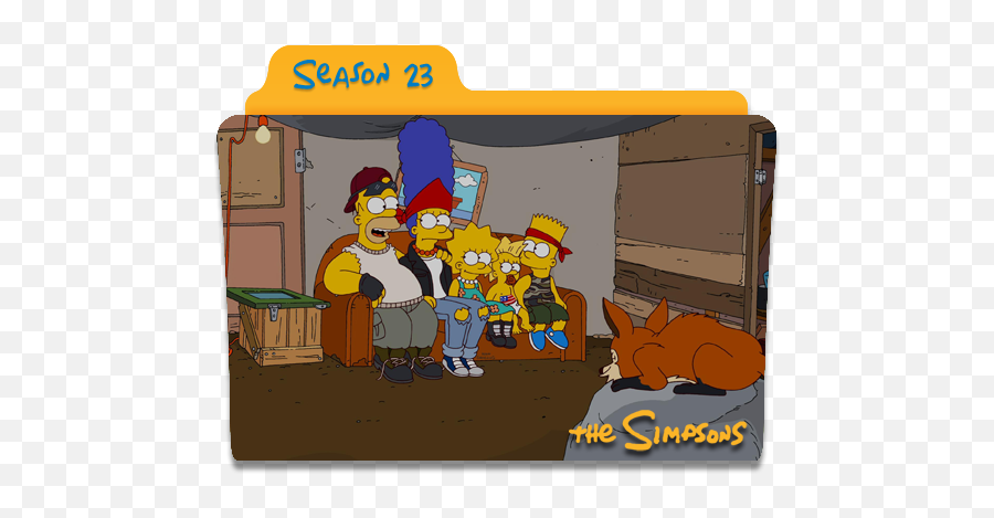 The Simpsons Season 23 Vector Icons Free Download In Svg - Simpsons Season 8 Folder Icon Png,Animation Folder Icon