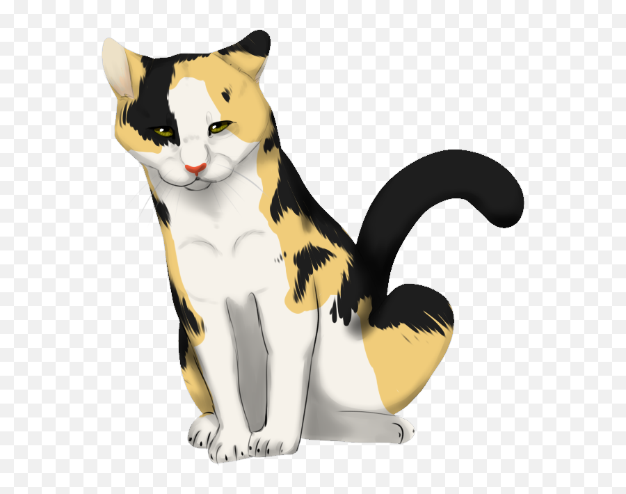 Kitty Clipart Three Cat Picture 1486712 - Calico Cat Line Drawing Png,Anime Cat Png