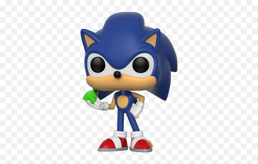 Covetly Funko Pop Games Sonic W Emerald 284 - Sonic With Emerald Funko Pop Png,Sonic The Hedgehog Icon