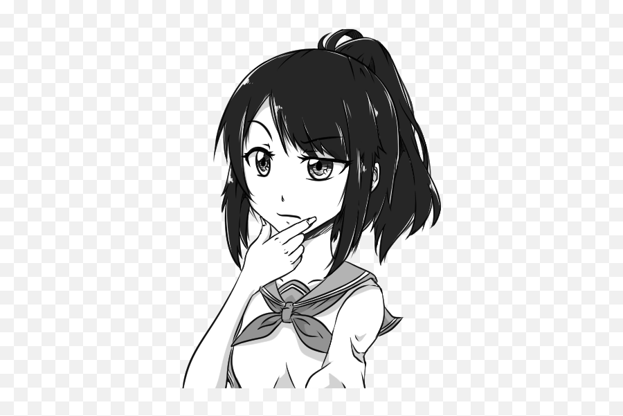 Yandere Chan Thinking Png Image With No - First Yandere,Yandere Simulator Icon