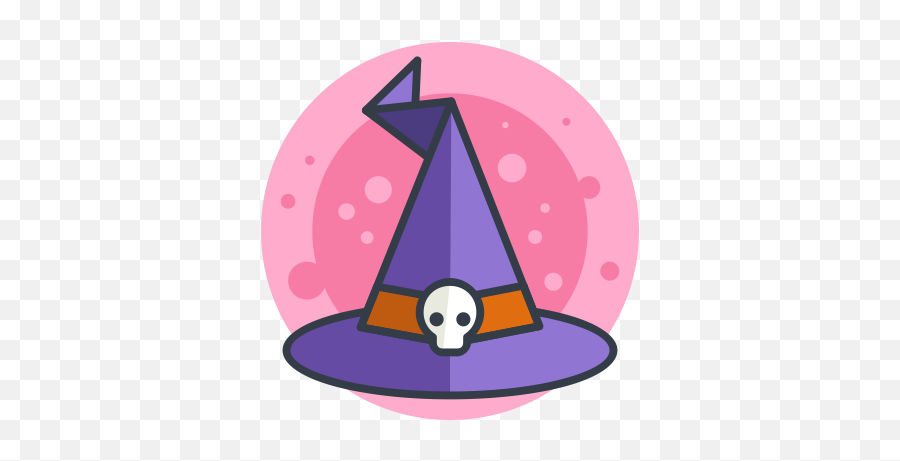 Witch Hathatcartoonheadgearparty Hatsailboatcostume - Witch Icon Png,Cute Witch Icon