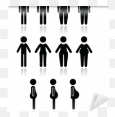 Wallpaper Man And Women Body Type Icons - slim fat obese Body Type Icons png