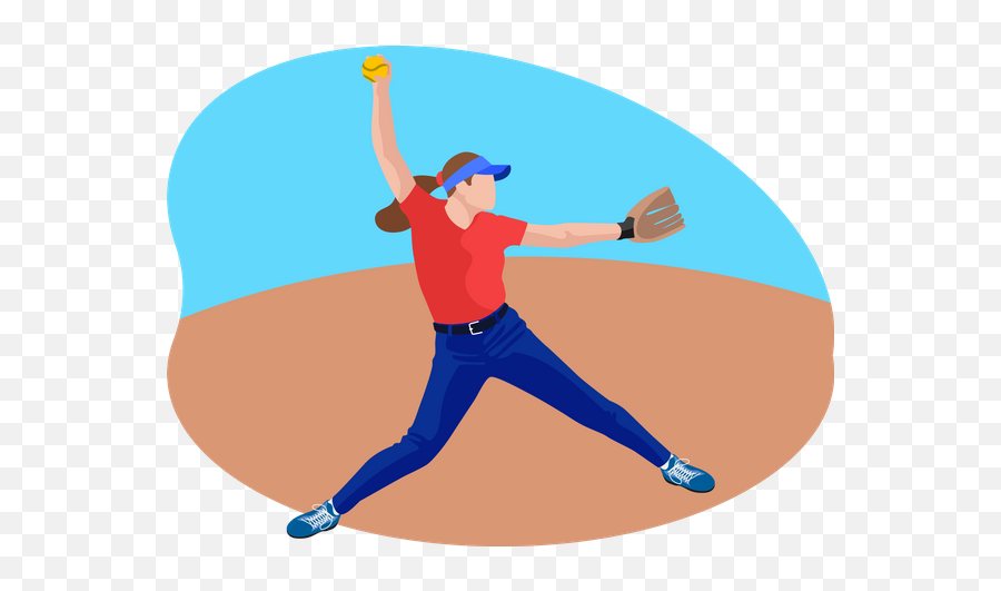 Best Free Male Player Throwing Ball Illustration Download In Png Throw Icon