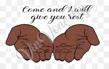 Godu0027s Extended Hand Script Icon Die Cuts - Sharing png
