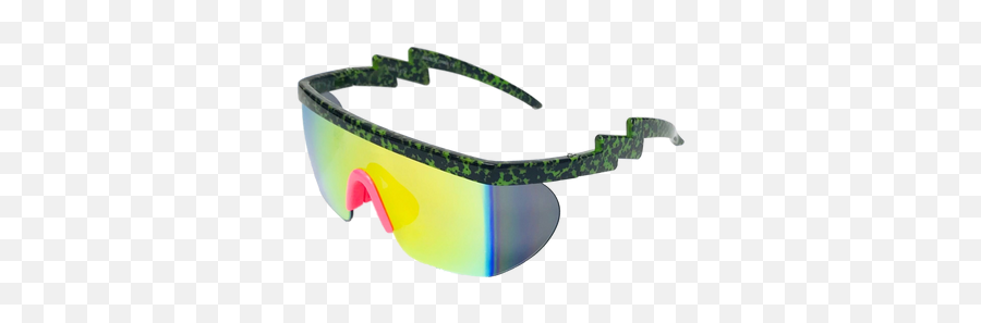 Teknocolor Electric - Shaped Sunglasses Rave Wonderland Full Rim Png,Oakley Batwolf Icon