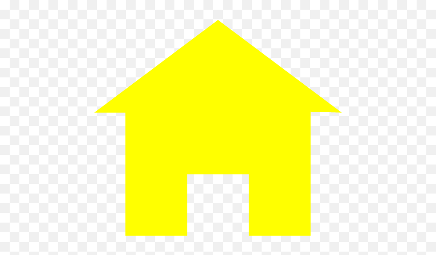 Yellow Home 7 Icon - Free Yellow Home Icons Transparent House Icon White Png,Front Page Icon