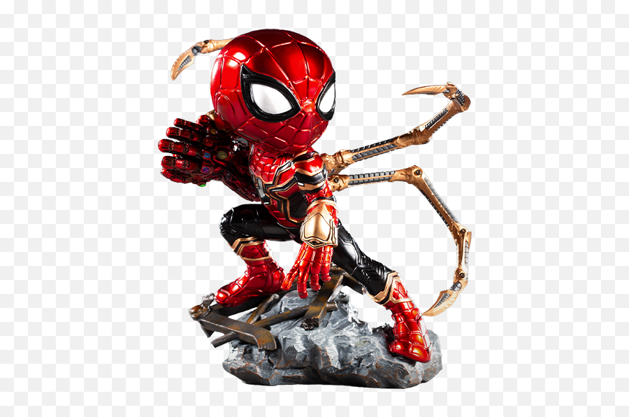 Iron Spider Mini Co Figure By Studios - Iron Spider Minico Png,Marvel Icon Action Figures
