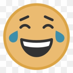 Yellow Hilarious Face Graphic - Symbols Free Graphics png