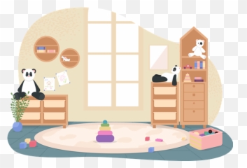 Best Premium Kindergarten Playroom Illustration Download Png