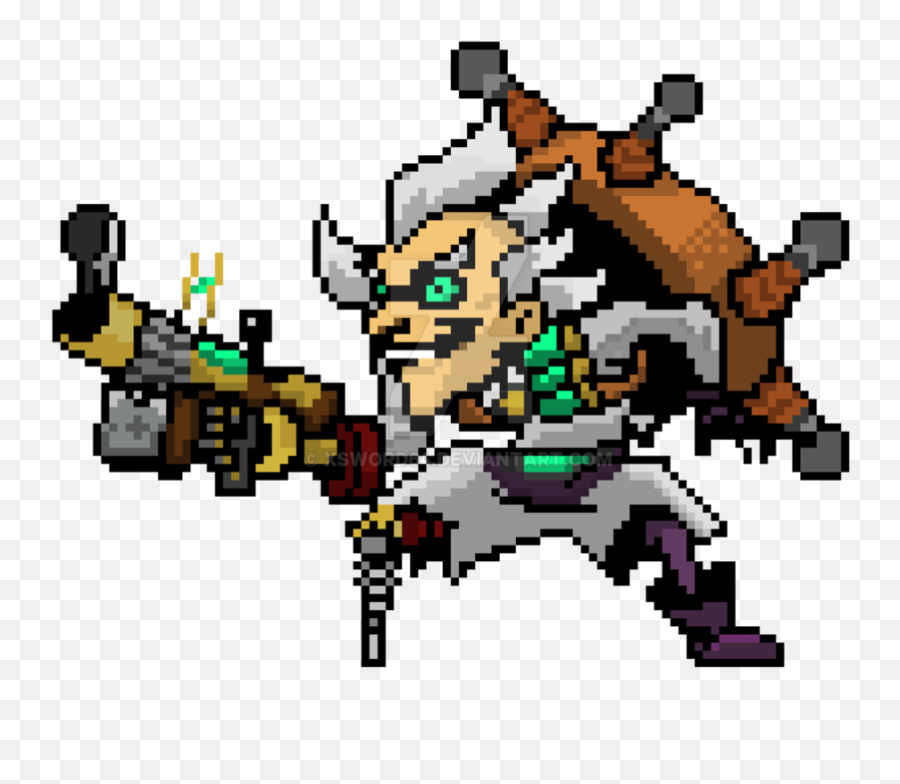 Junkenstein Png 4 Image - Overwatch Pixel Art Sprays,Junkrat Png