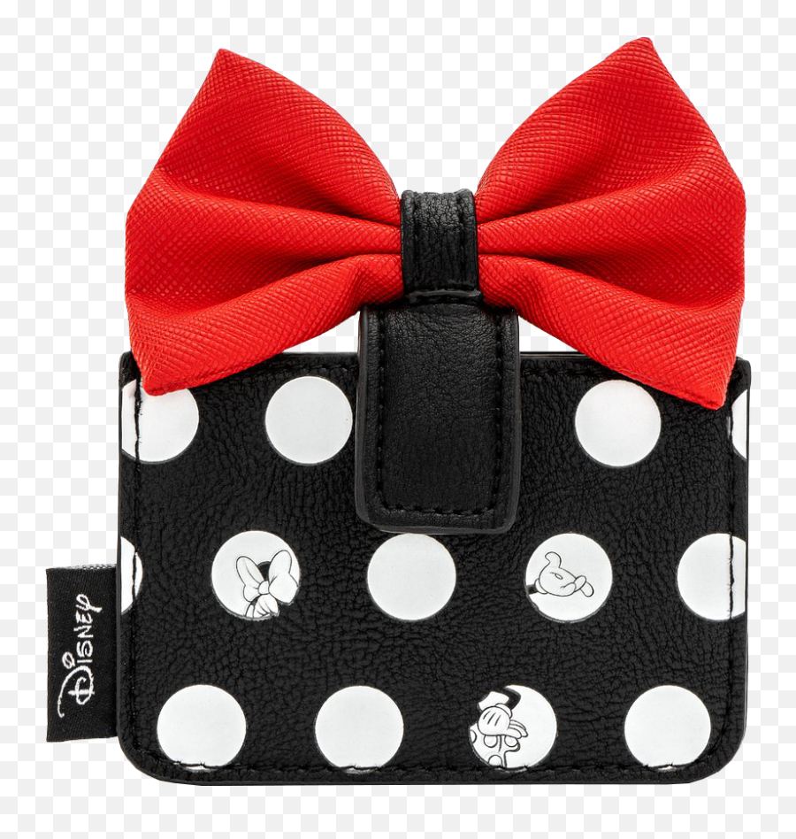 Mickey Mouse - Minnie Mouse Big Red Bow 4u201d Faux Leather Card Minnie Mouse Png,Minnie Mouse Bow Png
