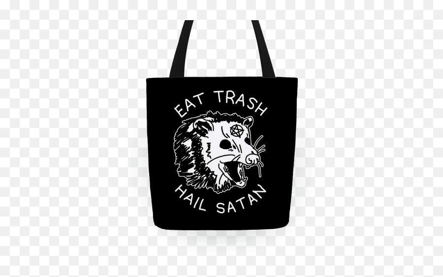 Eat Trash Hail Satan Possum Totes Lookhuman - Eat Trash Hail Satan Possum Png,Satan Transparent