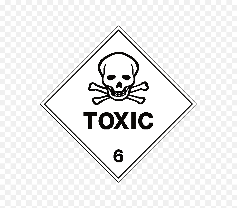 Download Toxic Dangerous Goods Sign - Toxic And Infectious Substances Sign Png,Toxic Png