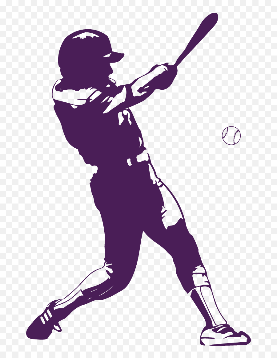 Purple Baseball Player Png Image - Baseball,Baseball Player Png