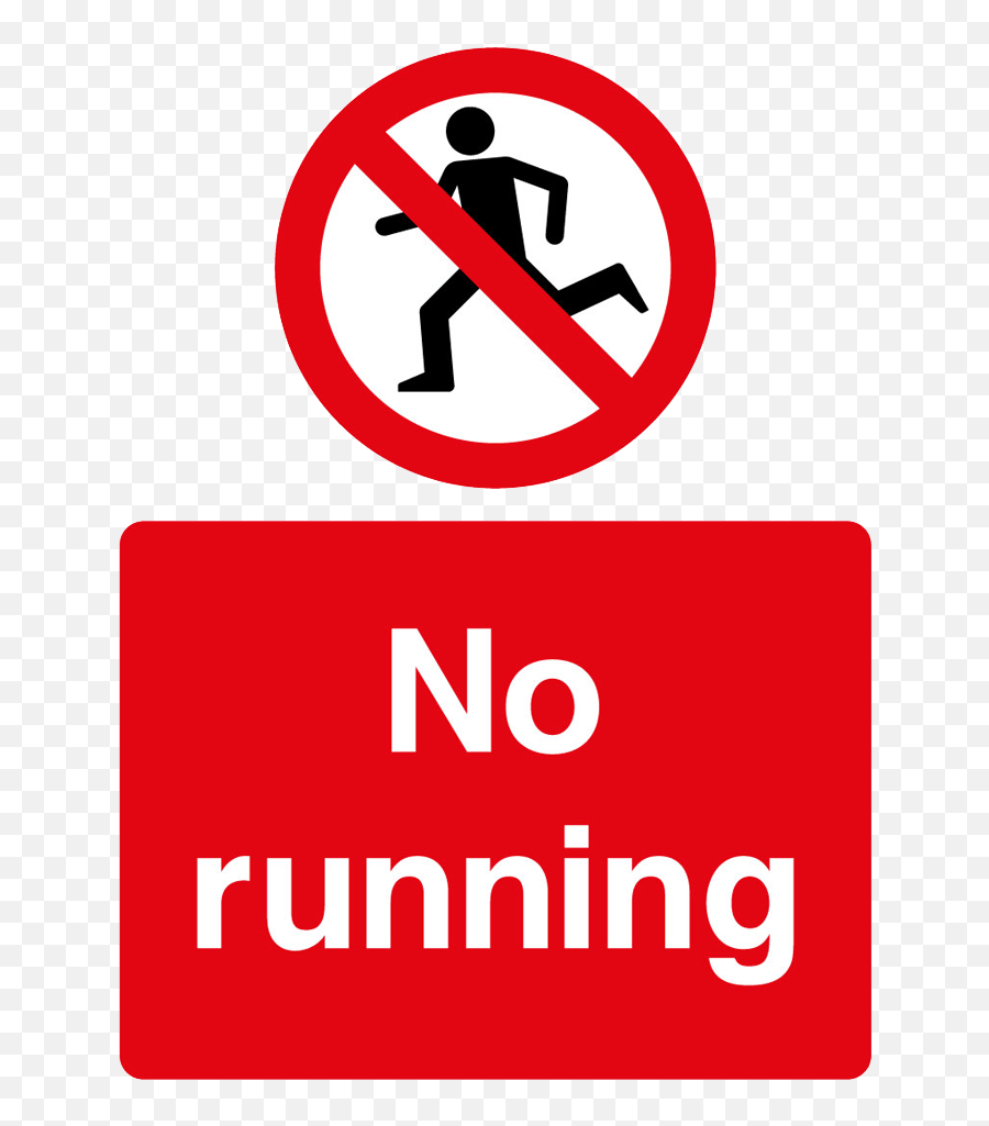 Transparent Image Free Png Images - No Running Sign,No Sign Png