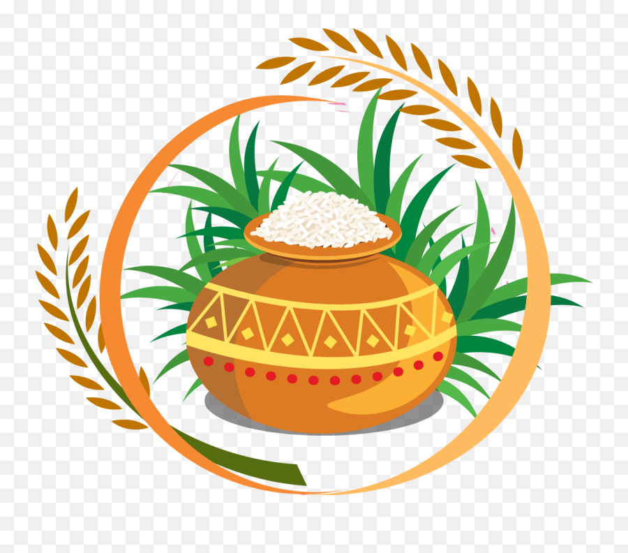 Foods Clipart Rice Transparent Free For Download - Happy Pongal 2020 Hd Png,Food Clipart Transparent