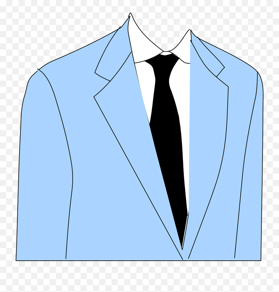 Jacket Blue Tie - Transparent Suit Clipart Png,Suit And Tie Png