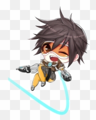 Overwatch Tracer Anime - Tracer Chibi Png,Overwatch Tracer Png
