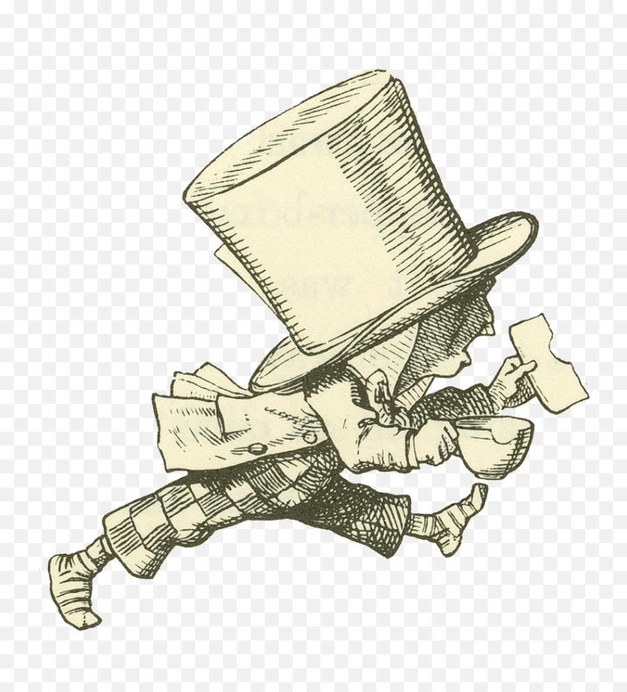 The Hatter - Alice In Wonderland Original Illustrations Png,Mad Hatter Hat Png