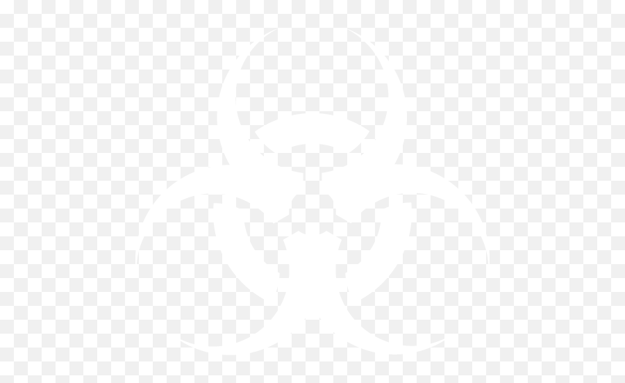 White Biohazard Icon - Transparent White Biohazard Symbol Png,Bio Hazard Logo