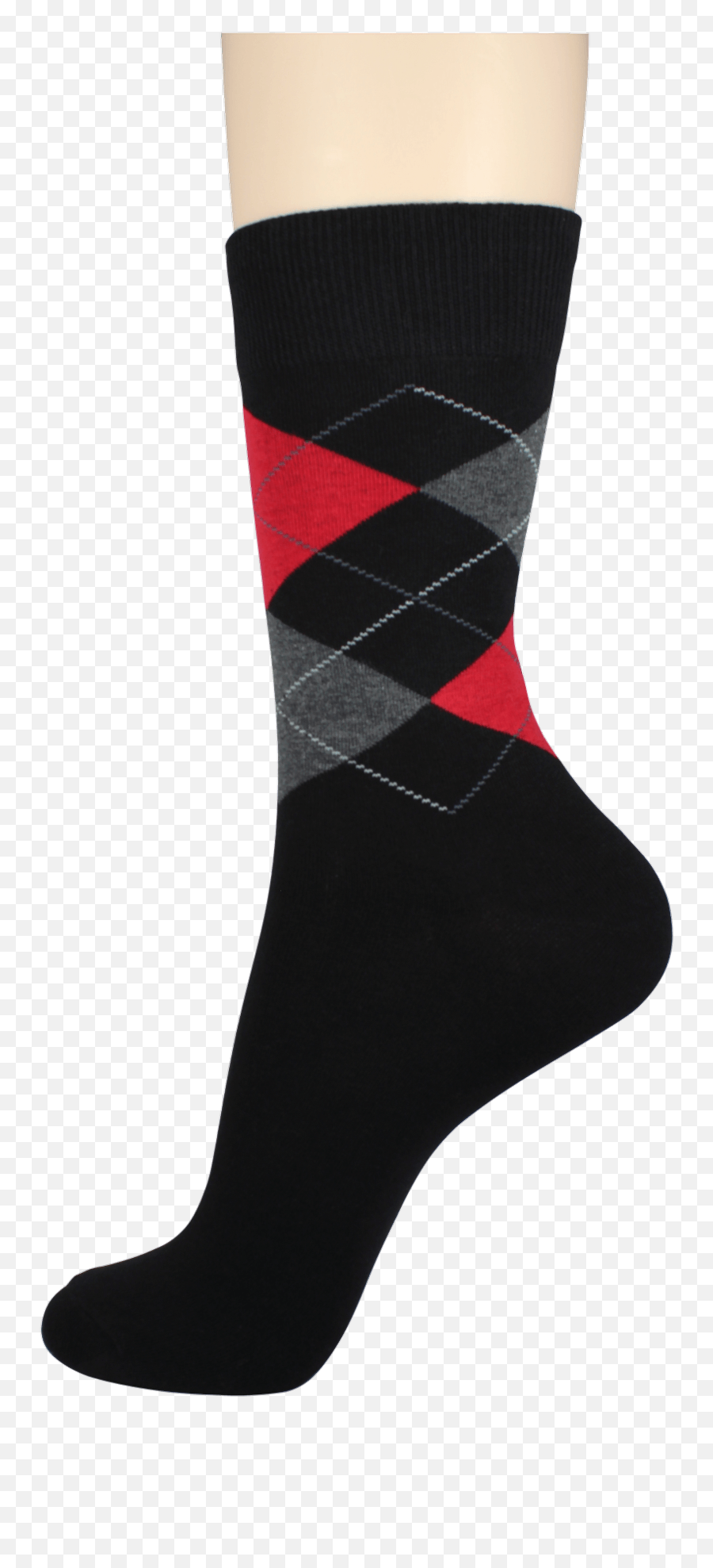 Menu0027s Pattern Dress Socks Redgrey Checkers - Hockey Sock Png,Checkers Png